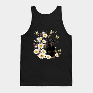 Dachshund daisy love Tank Top